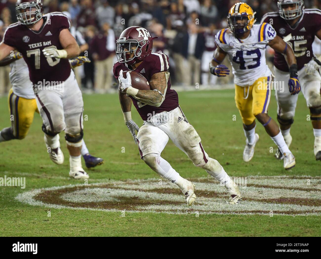 November 24, 2018 College Station, TX...Texas A&M running back ...