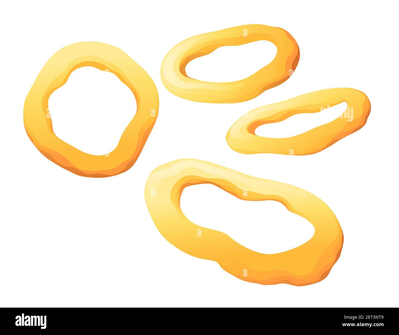Onion Rings Flat Design Street Food Icon High-Res Vector Graphic - Getty  Images