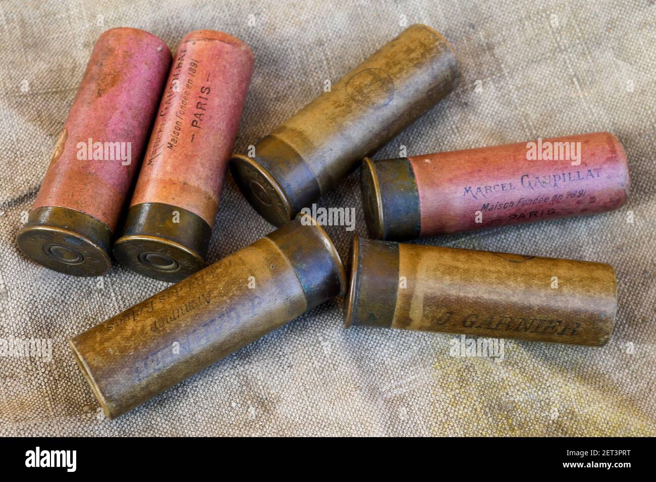 Vintage shotgun cartridge, France Stock Photo - Alamy