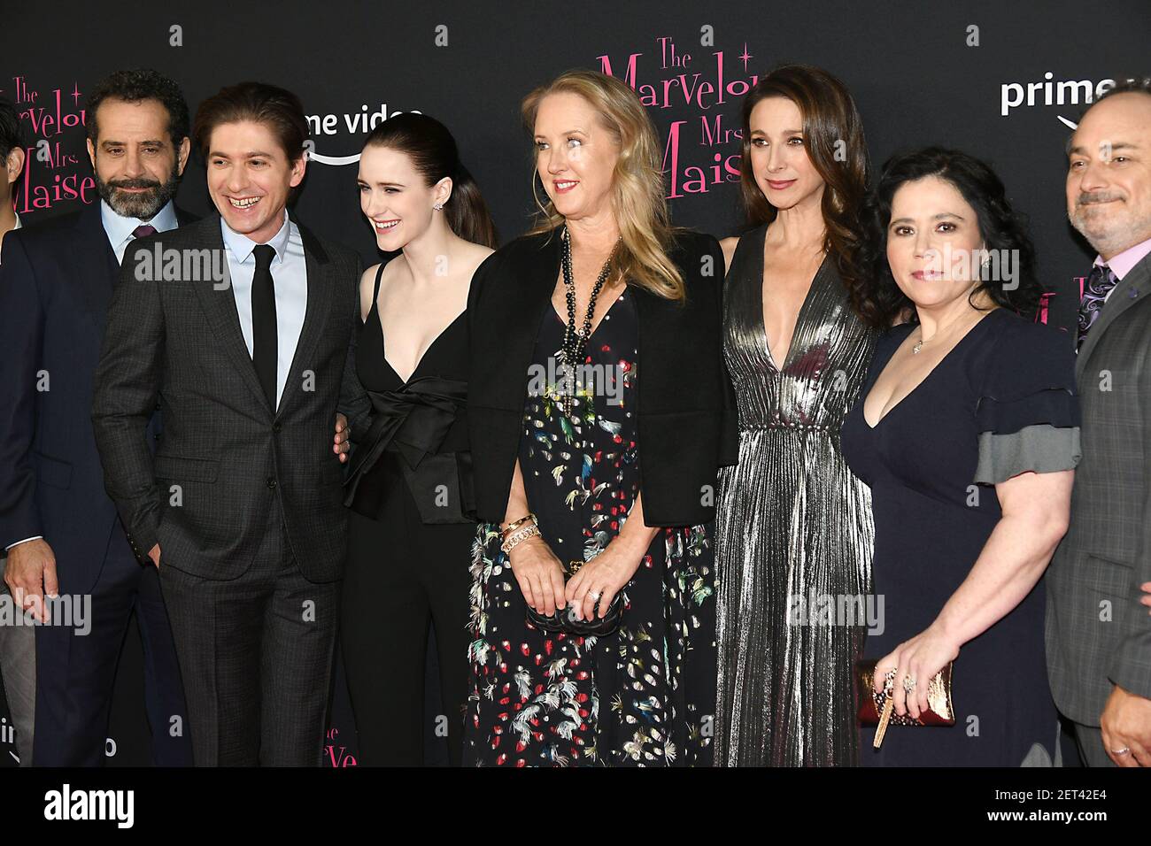 Tony Shalhoub And Wife Brooke Adams Michael Zegen Rachel Brosnahan 