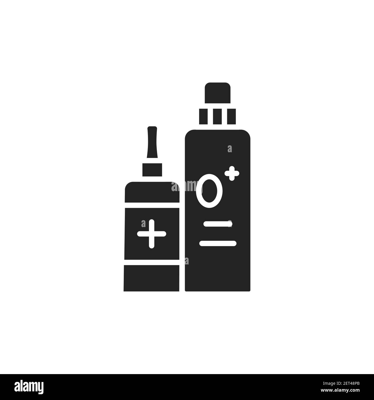 Children's medicines color line icon. Isolated vector element. Stock Vector