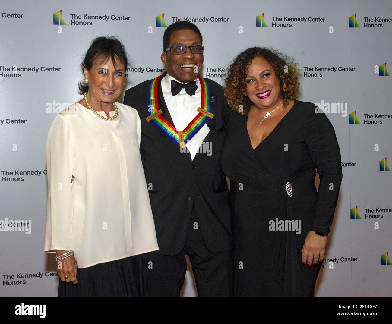 Herbie Hancock, a 2013 Kennedy Center honoree and his wife, GiGi, left