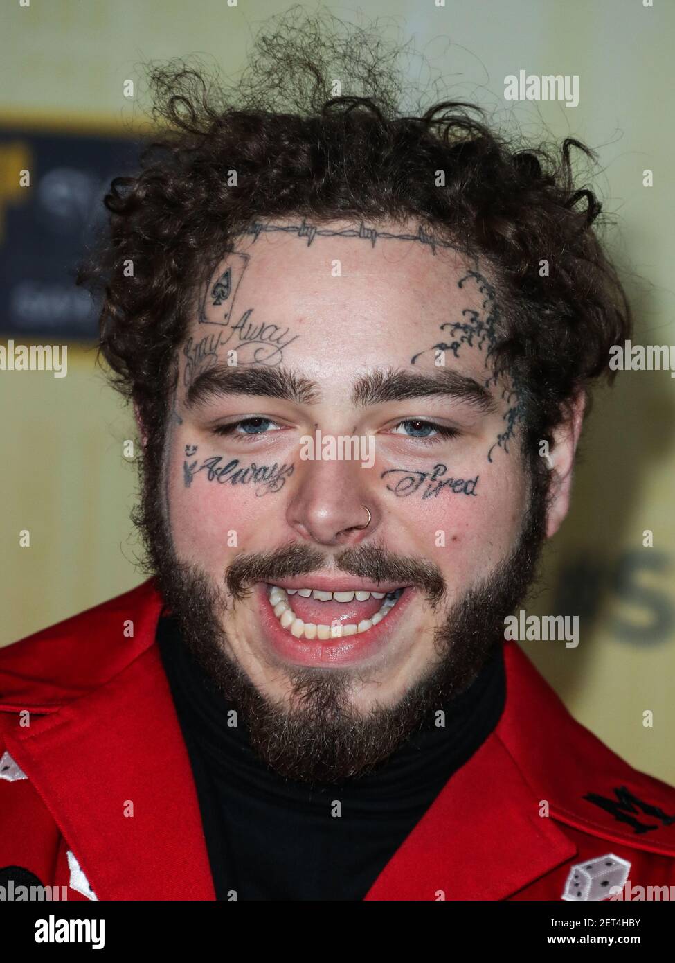 Postmen Rapper WESTWOOD, LOS ANGELES, CA, USA - DECEMBER 01: Rapper Post Malone aka ...