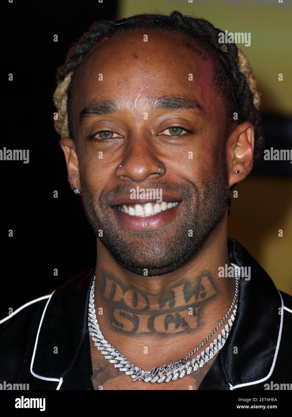 WESTWOOD, LOS ANGELES, CA, USA - DECEMBER 01: Singer Ty Dolla $ign aka Ty Dolla Sign aka Tyrone William Griffin Jr. arrives at the World Premiere Of Sony Pictures Animation And Marvel's 'Spider-Man: Into The Spider-Verse' held at the Regency Village Theatre on December 1, 2018 in Westwood, Los Angeles, California, United States. (Photo by Xavier Collin/Image Press Agency/Sipa USA) Stock Photo