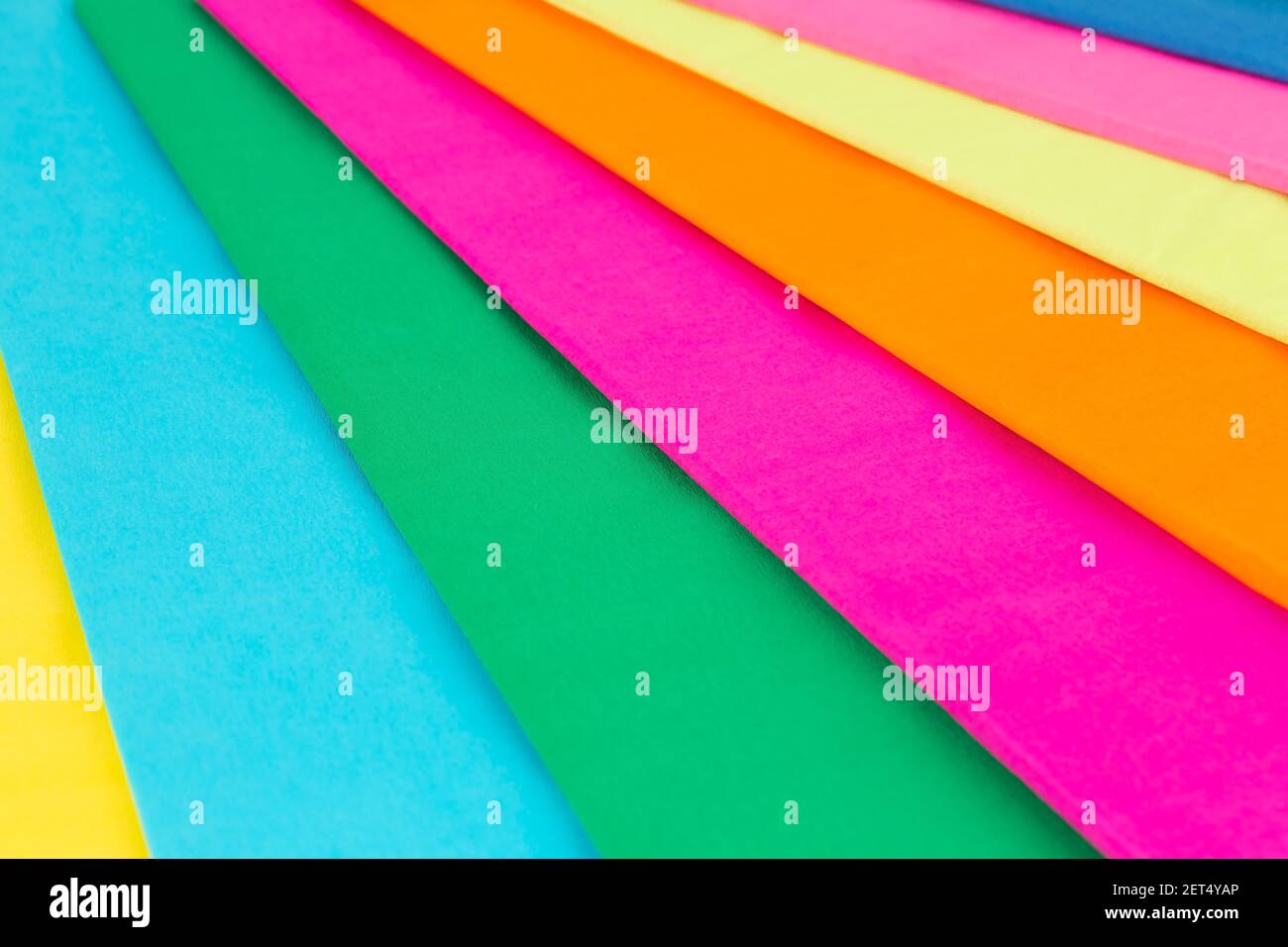 Colorful crepe papers texture as a background. Stock Photo
