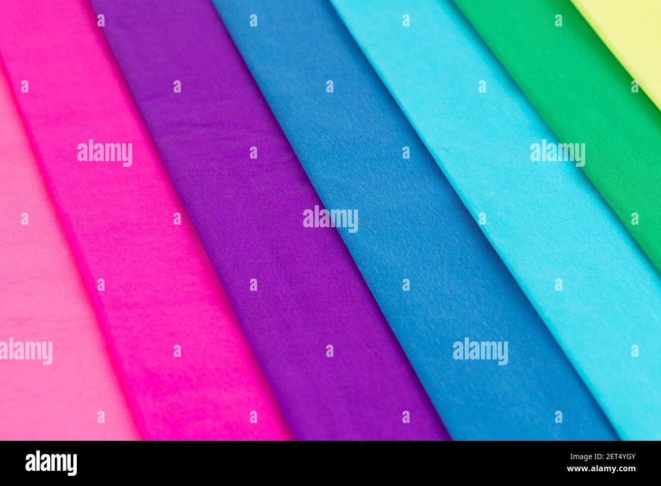 Colorful crepe papers texture as a background. Stock Photo