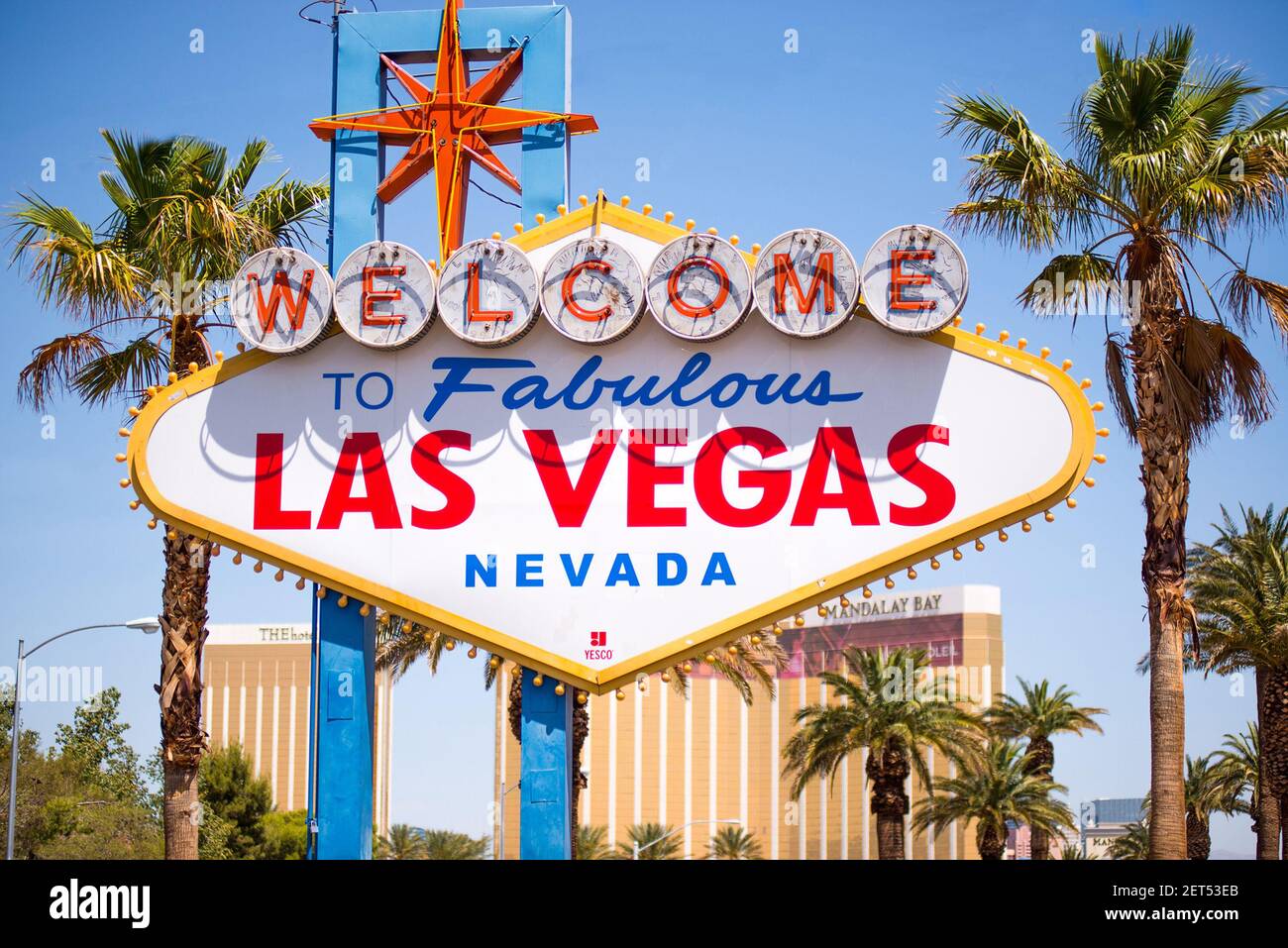 The Welcome to Las Vegas sign located on the Las Vegas Strip in Las Vegas,  Nevada. (Photo by Dreamstime/TNS/Sipa USA Stock Photo - Alamy
