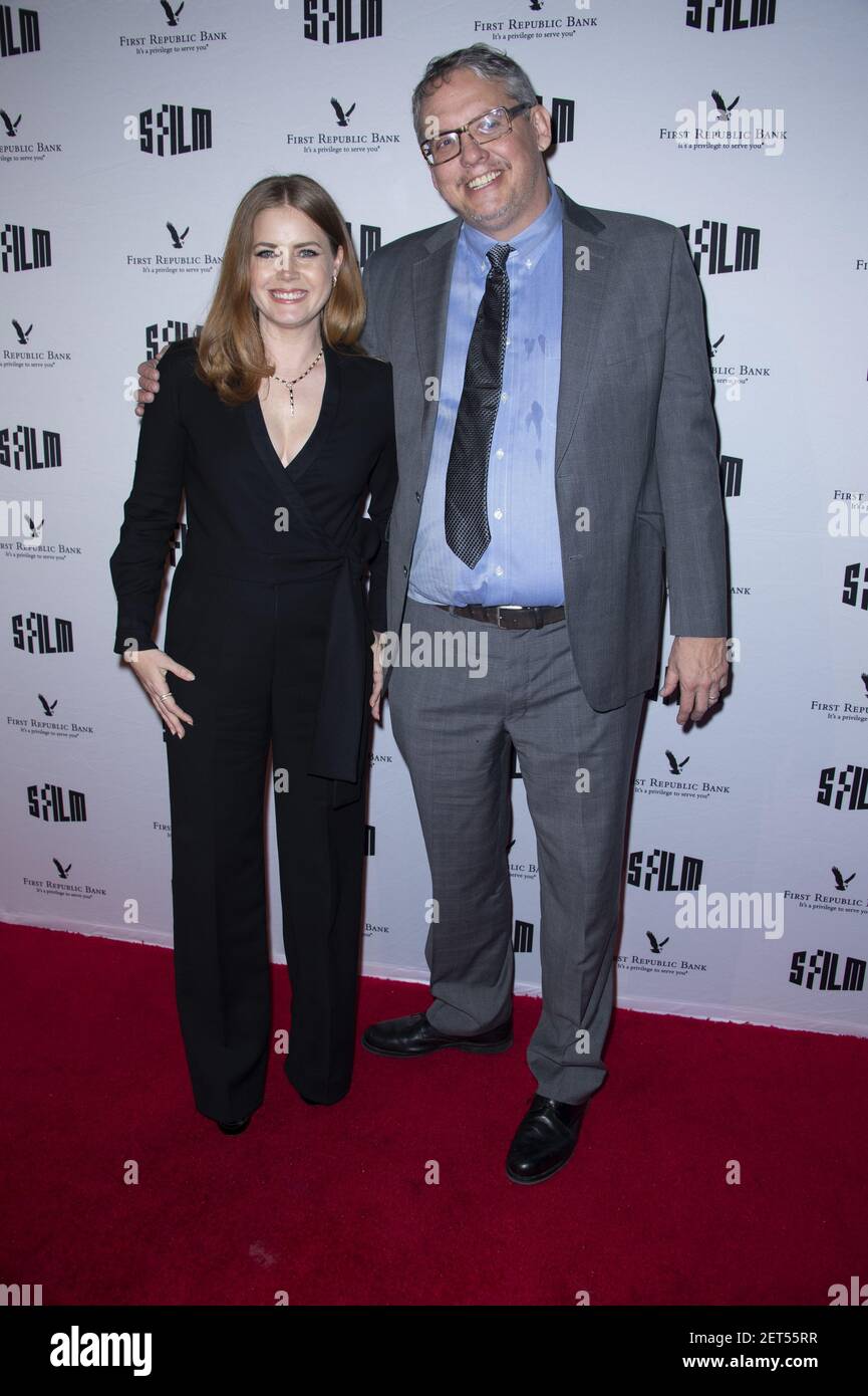 Amy Adams (L) and Adam McKay attend 2018 SFFILM Awards Night at Palace