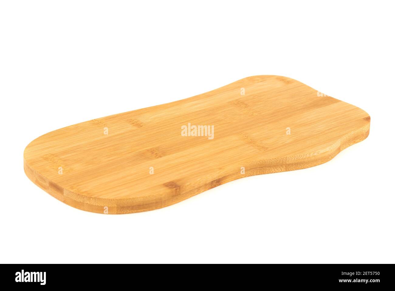 Wooden board isolated on white background. Stock Photo