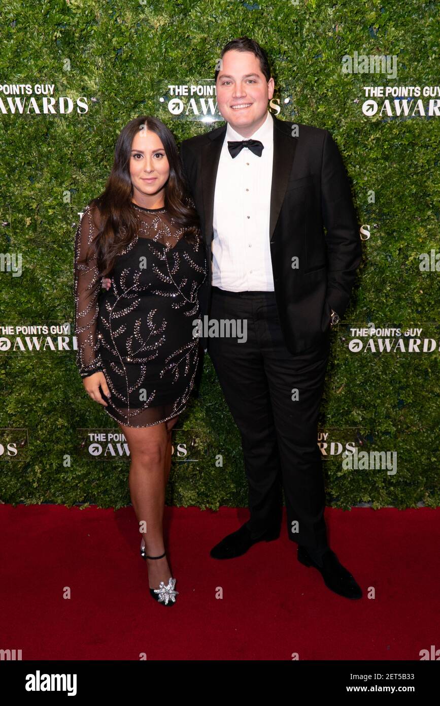 Claudia Oshry and Ben Soffer attend The Points Guy Awards held at the