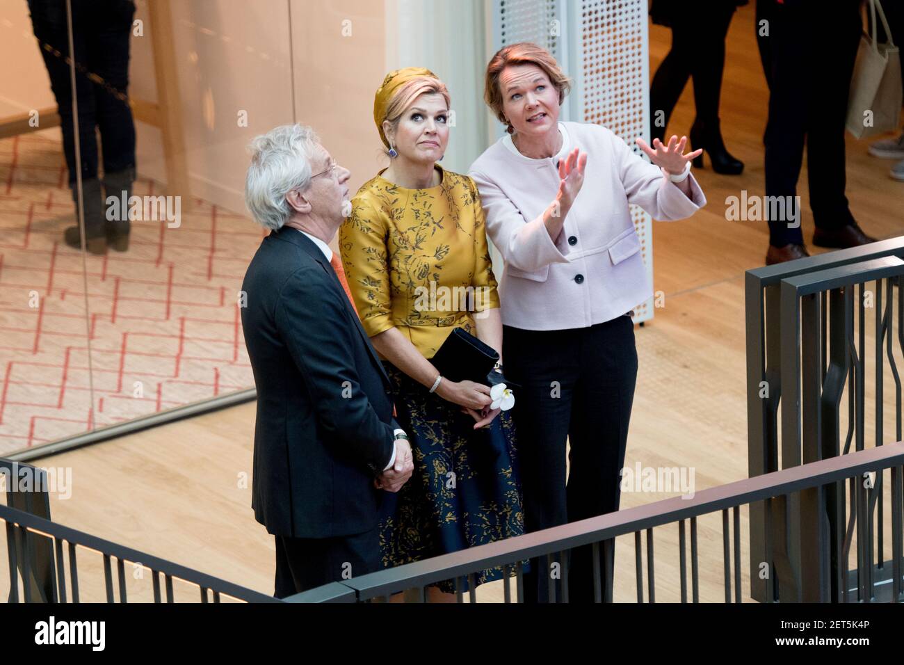 Queen Maxima of the Netherlands attends the opening of the new office ...