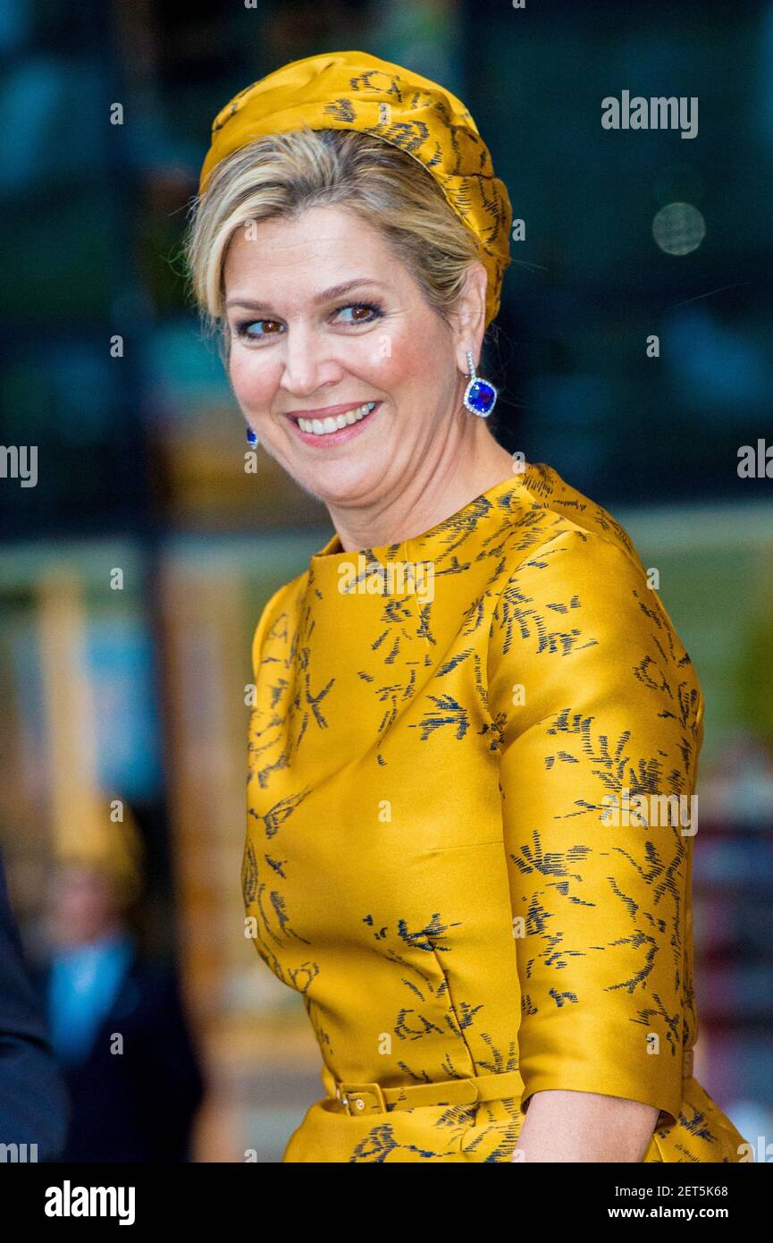 Queen Maxima of the Netherlands attends the opening of the new office ...