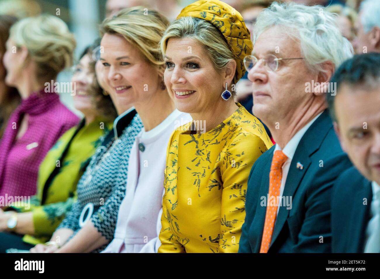 Queen Maxima of the Netherlands attends the opening of the new office ...