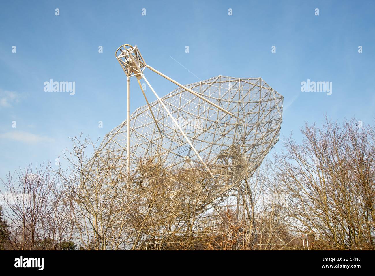 radiotelescope of Astron at Dwingelderveld, Holland Stock Photo