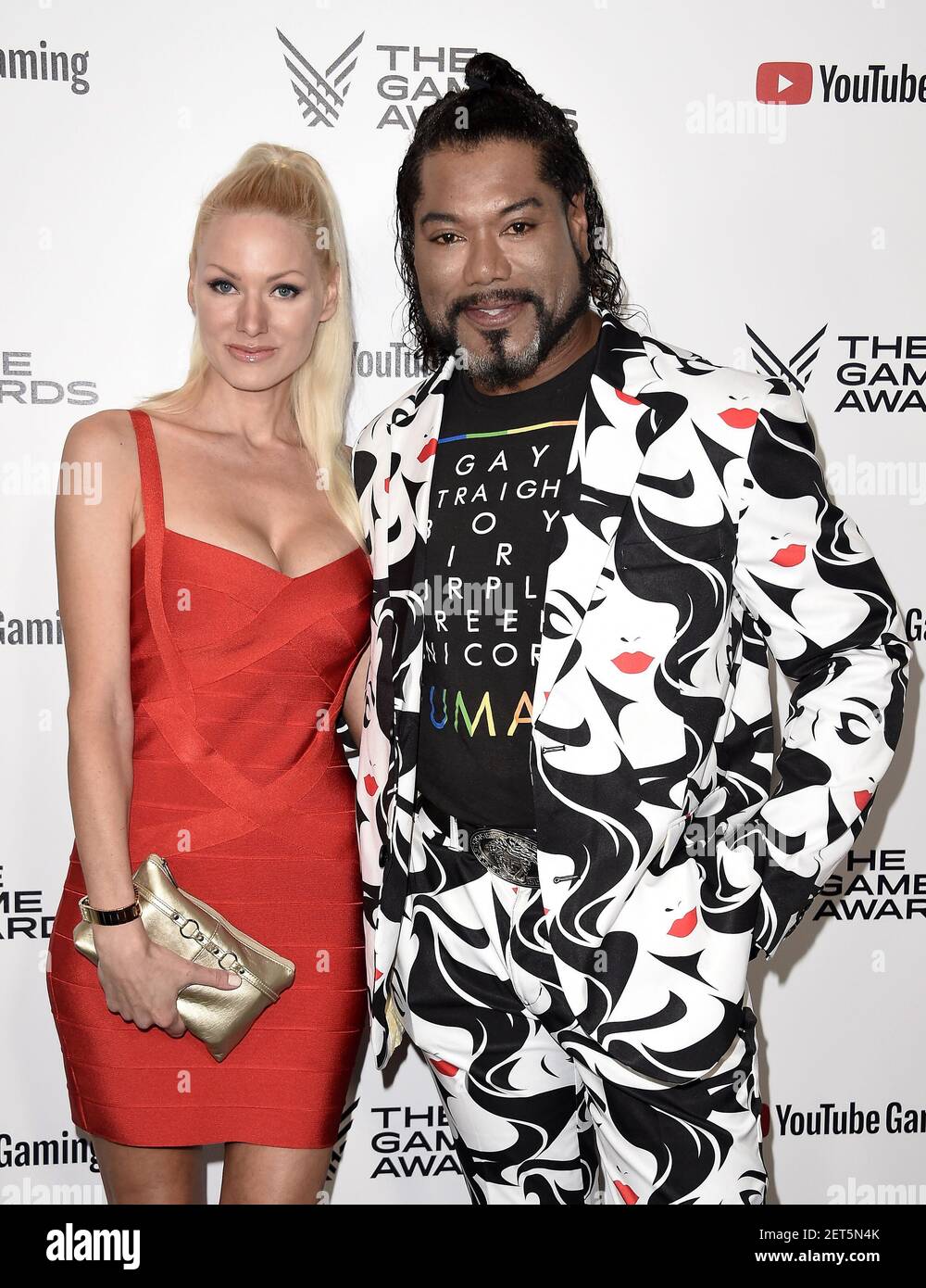 LOS ANGELES - DECEMBER 6: (L-R) Gia Judge and Christopher Judge attend the  2018 Game Awards at