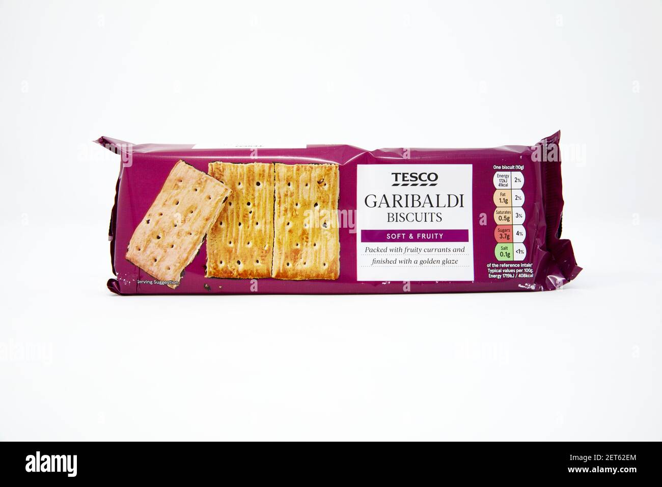 Tesco Garibaldi Biscuits Stock Photo - Alamy