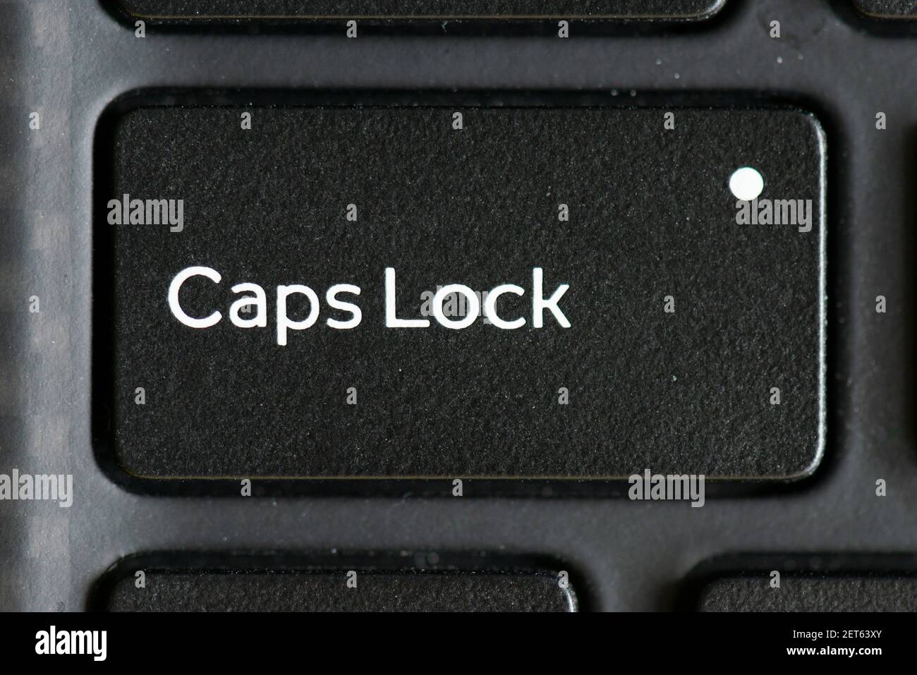 Caps Lock key on a laptop keyboard Stock Photo - Alamy