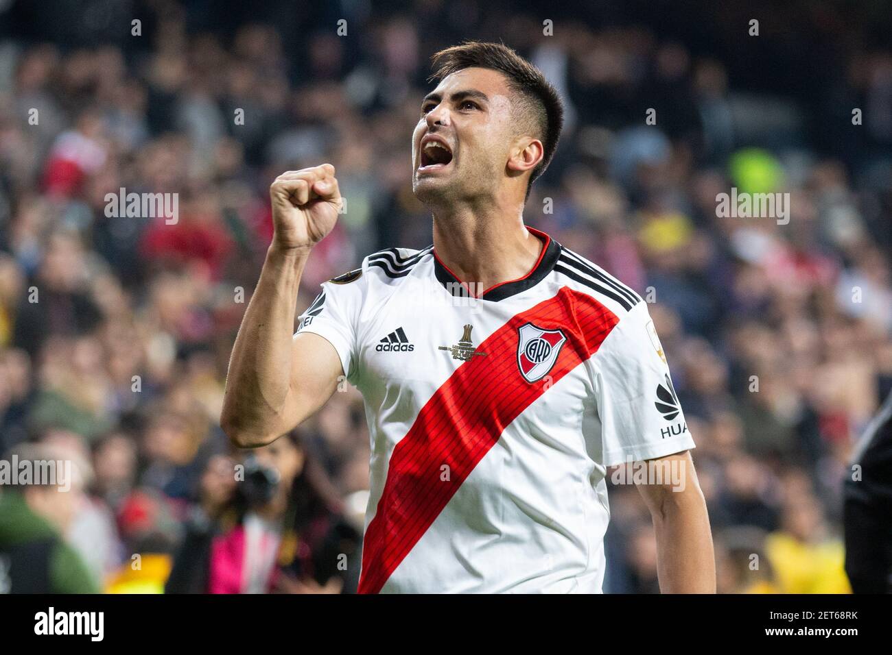 Gonzalo Nicolas Martinez of CA River Plate during the match between River  Plate vs Boca Juniors of 2018 Copa Libertadores final match. Santiago  Bernabeu Stadium. Madrid, Spain - 9 DIC 2018. (Photo