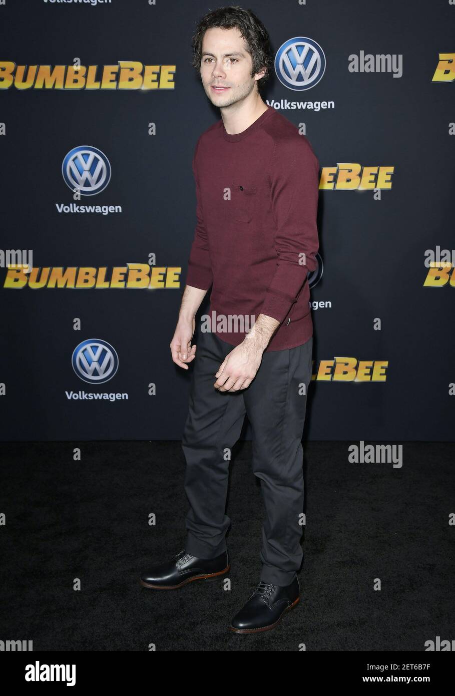 Dylan O'Brien arrives at the "Bumblebee" Los Angeles Premiere held at