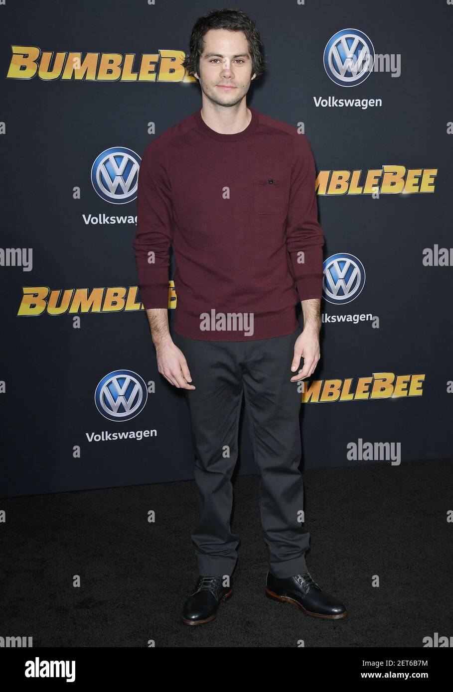 Dylan O'Brien arrives at the "Bumblebee" Los Angeles Premiere held at