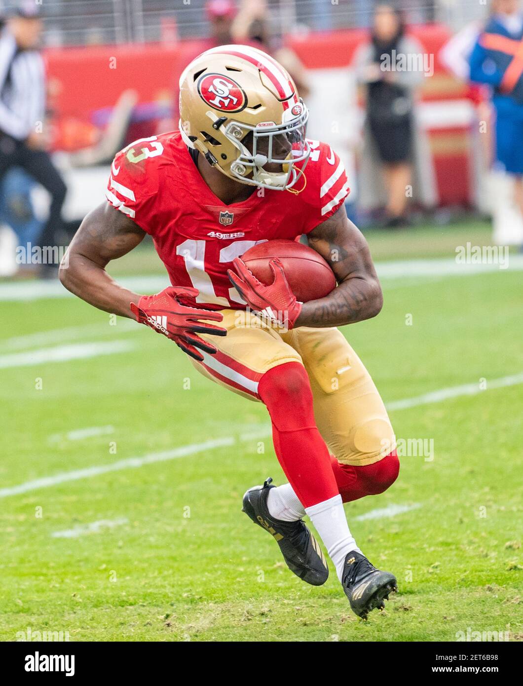 San Francisco 49ers middle linebacker Fred Warner at NFL football training  camp in Santa Clara, Calif., Saturday, July 31, 2021. (AP Photo/Josie Lepe  Stock Photo - Alamy