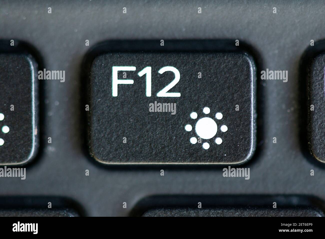 F12 key on a laptop keyboard Stock Photo - Alamy