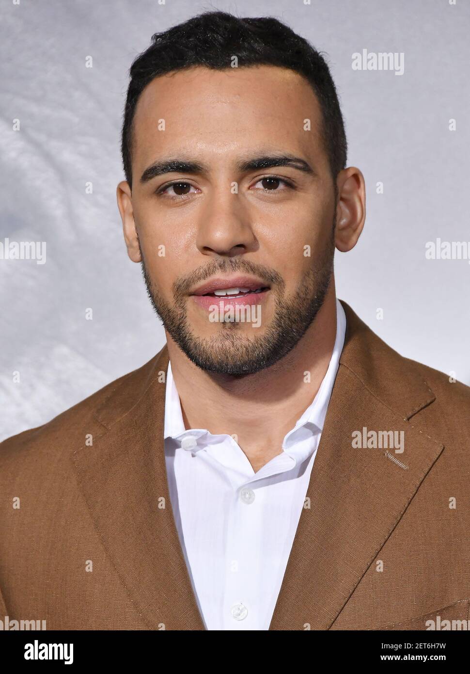 Victor Rasuk arrives at the Warner Bros. Pictures' "The Mule" World Premiere held at the Regency Village Theatre in Westwood, CA on Monday, ?December 10, 2018. (Photo By Sthanlee B. Mirador/Sipa USA) Stock Photo