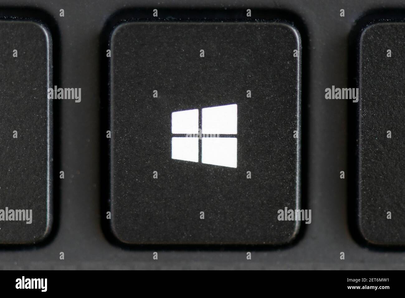 Windows key on a laptop keyboard Stock Photo - Alamy