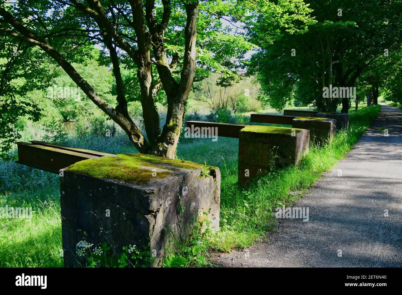 An unfinished bridge in Pforzheim, Germany Stock Photo