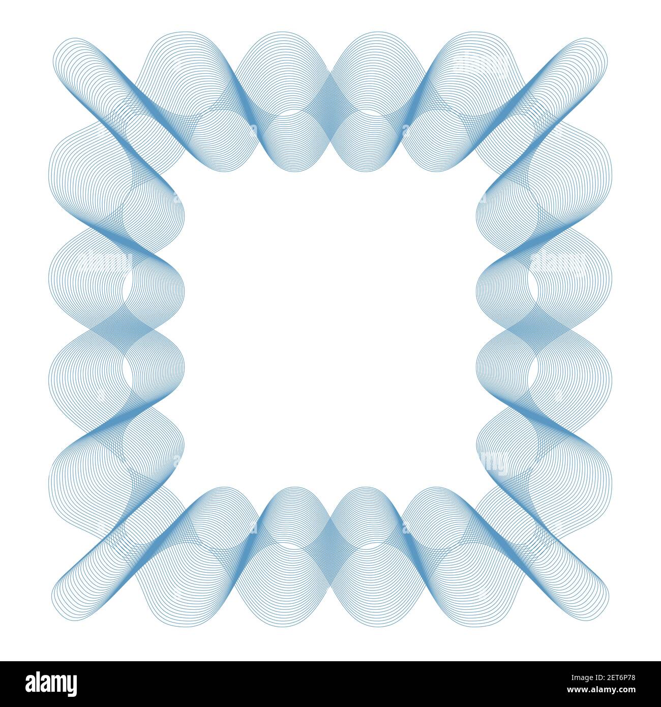 Vector Guilloche elements for certificate or diploma Stock Vector