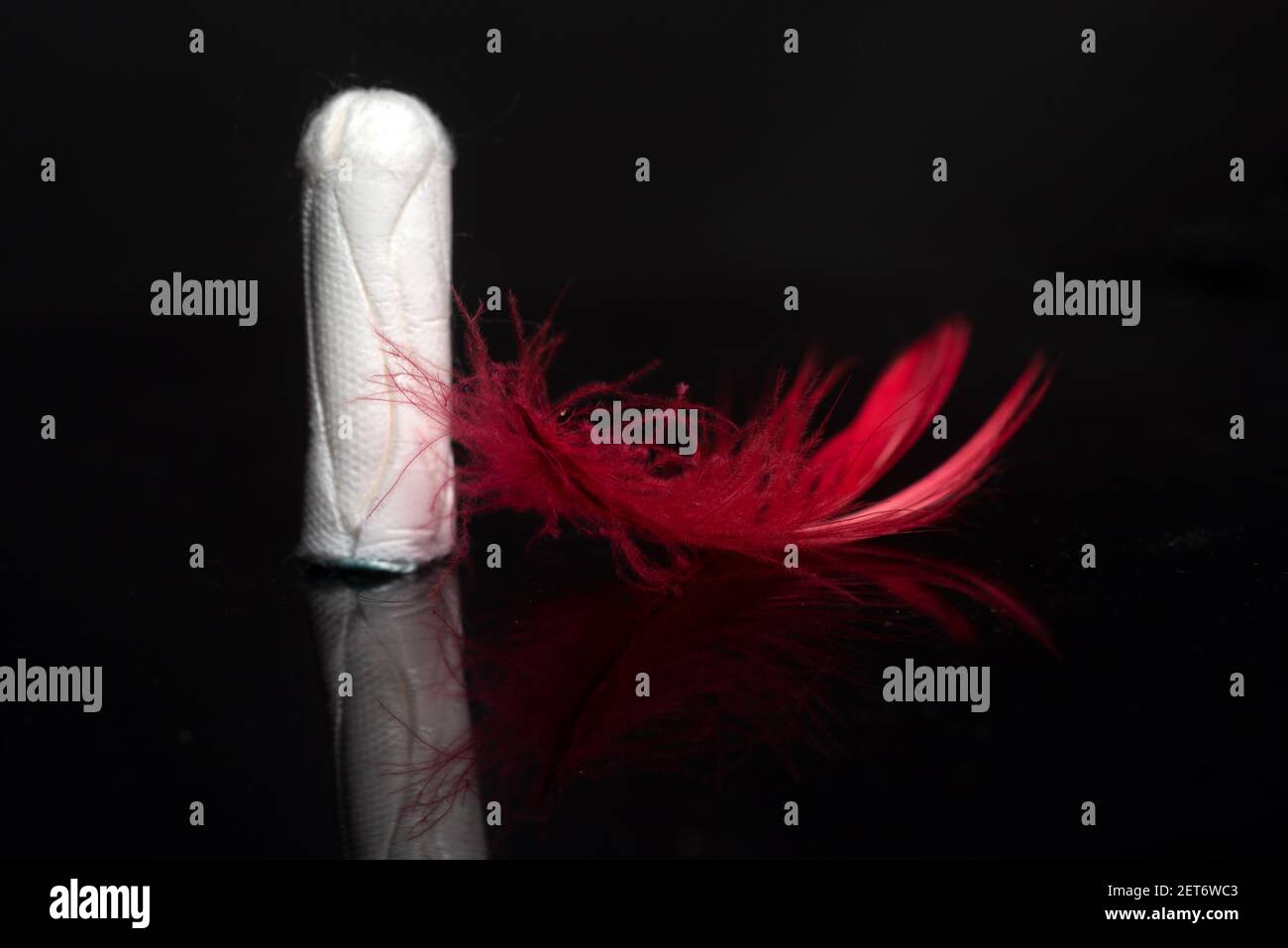 Toxic shock syndrome. Medical tampon. Blood period. Menstruation cycle