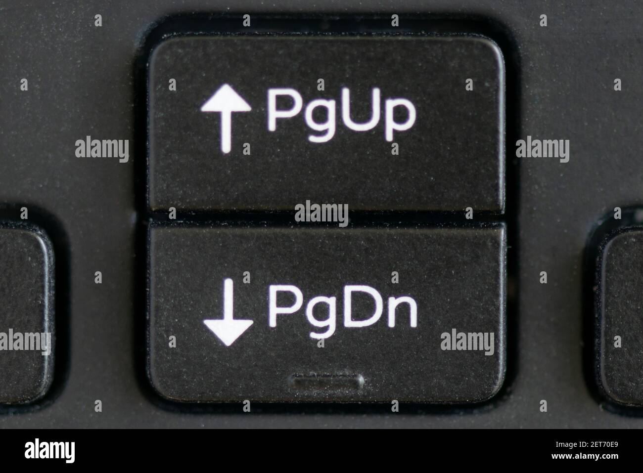 Up And Down Arrow Keys On A Laptop Keyboard Stock Photo Alamy