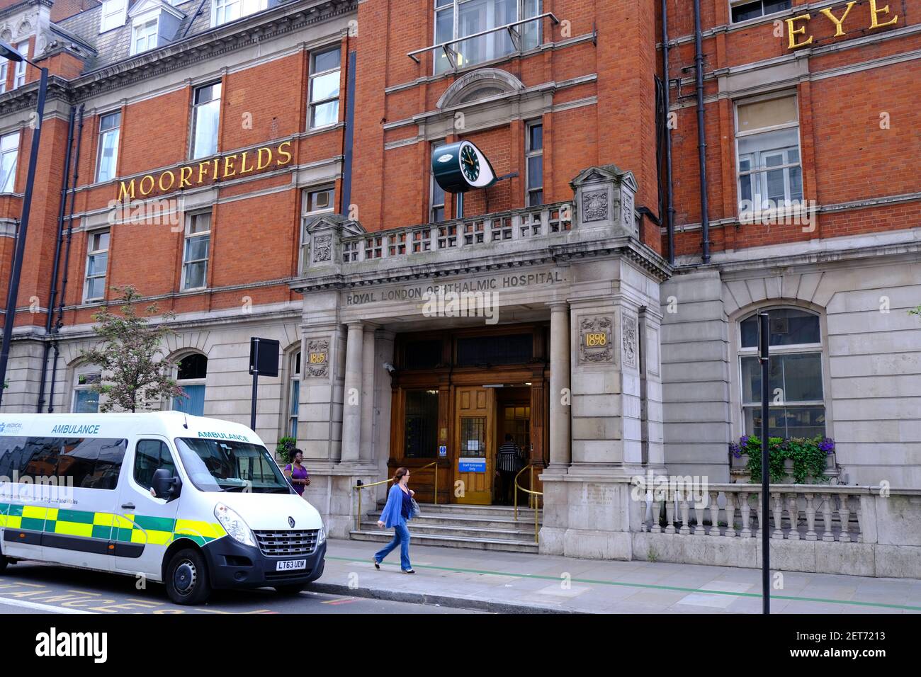 Moorfields Eye Hospital, City Road, London, United Kingdom Stock Photo