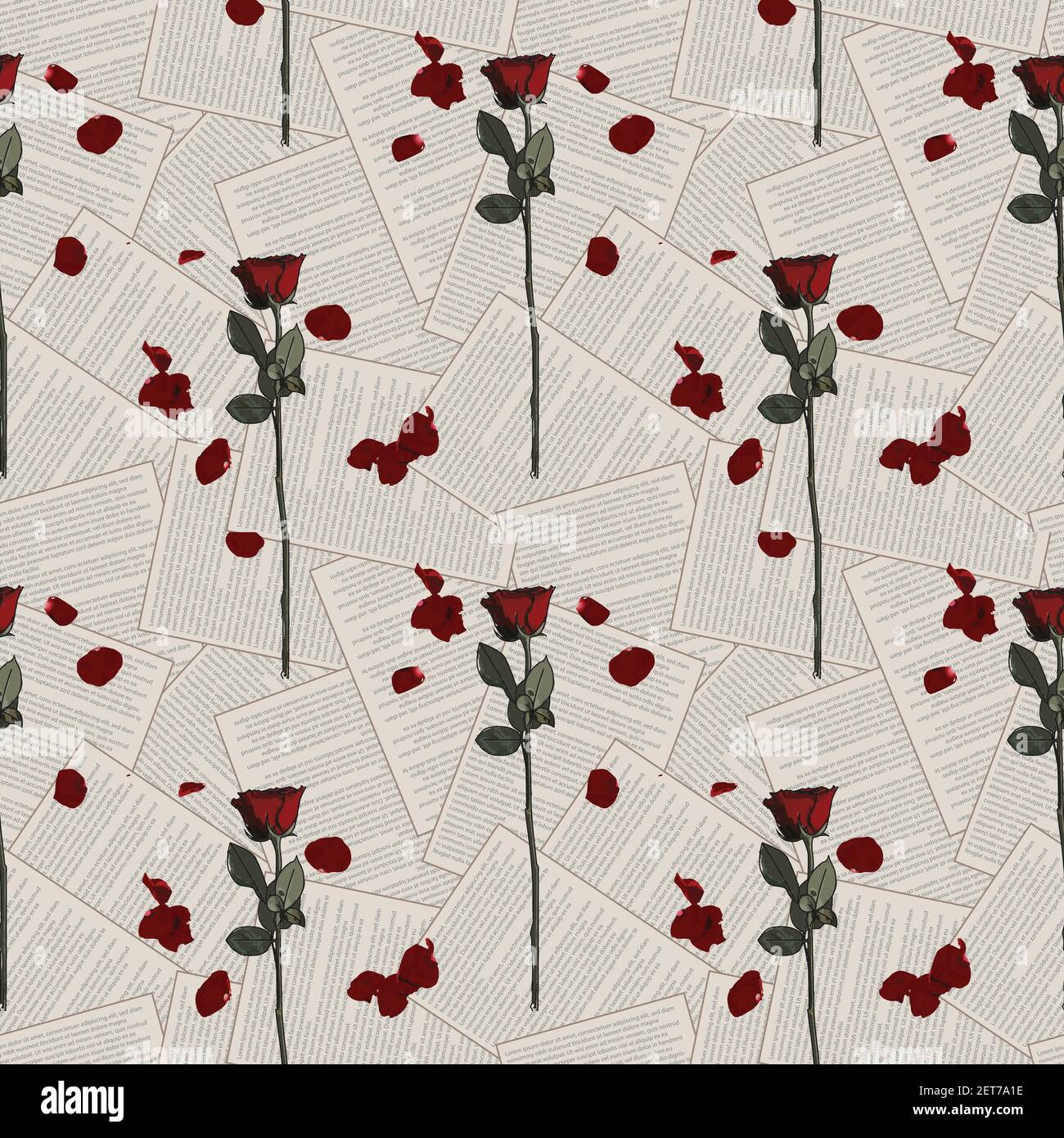 Drawing garden rose over Stock Vector Images Alamy