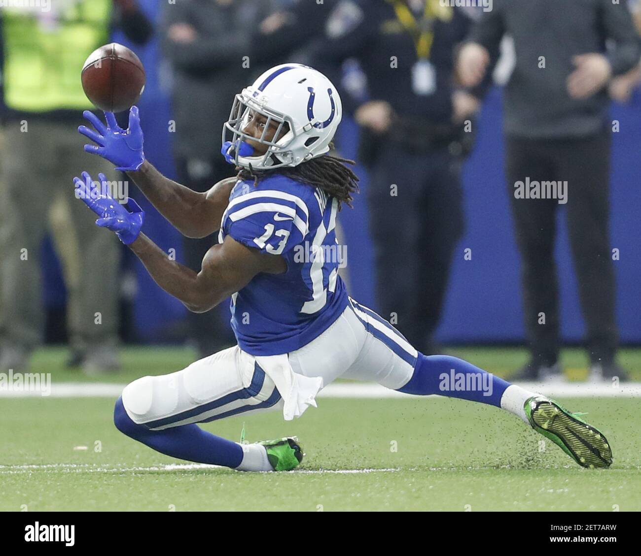 Dallas Cowboys wide receiver T.Y. Hilton (16) runs during an NFL football  game against the Washington Commanders, Sunday, January 8, 2023 in  Landover. (AP Photo/Daniel Kucin Jr Stock Photo - Alamy