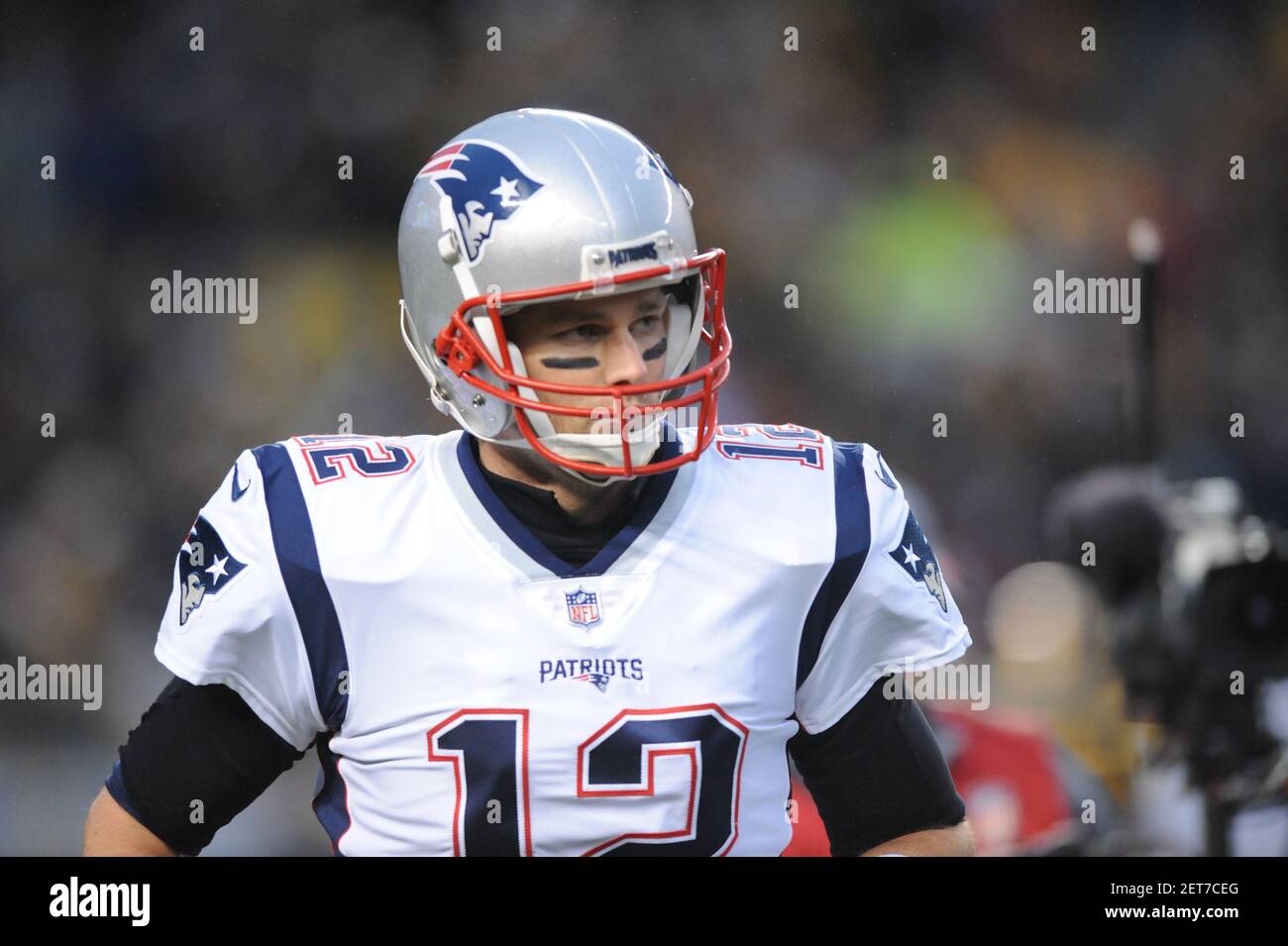 December 16th, 2018: Patriots #12 Tom Brady during the Pittsburgh Steelers  vs New England Patriots game at Heinz Field in Pittsburgh, PA. Jason  Pohuski/(Photo by Jason Pohuski/CSM/Sipa USA Stock Photo - Alamy