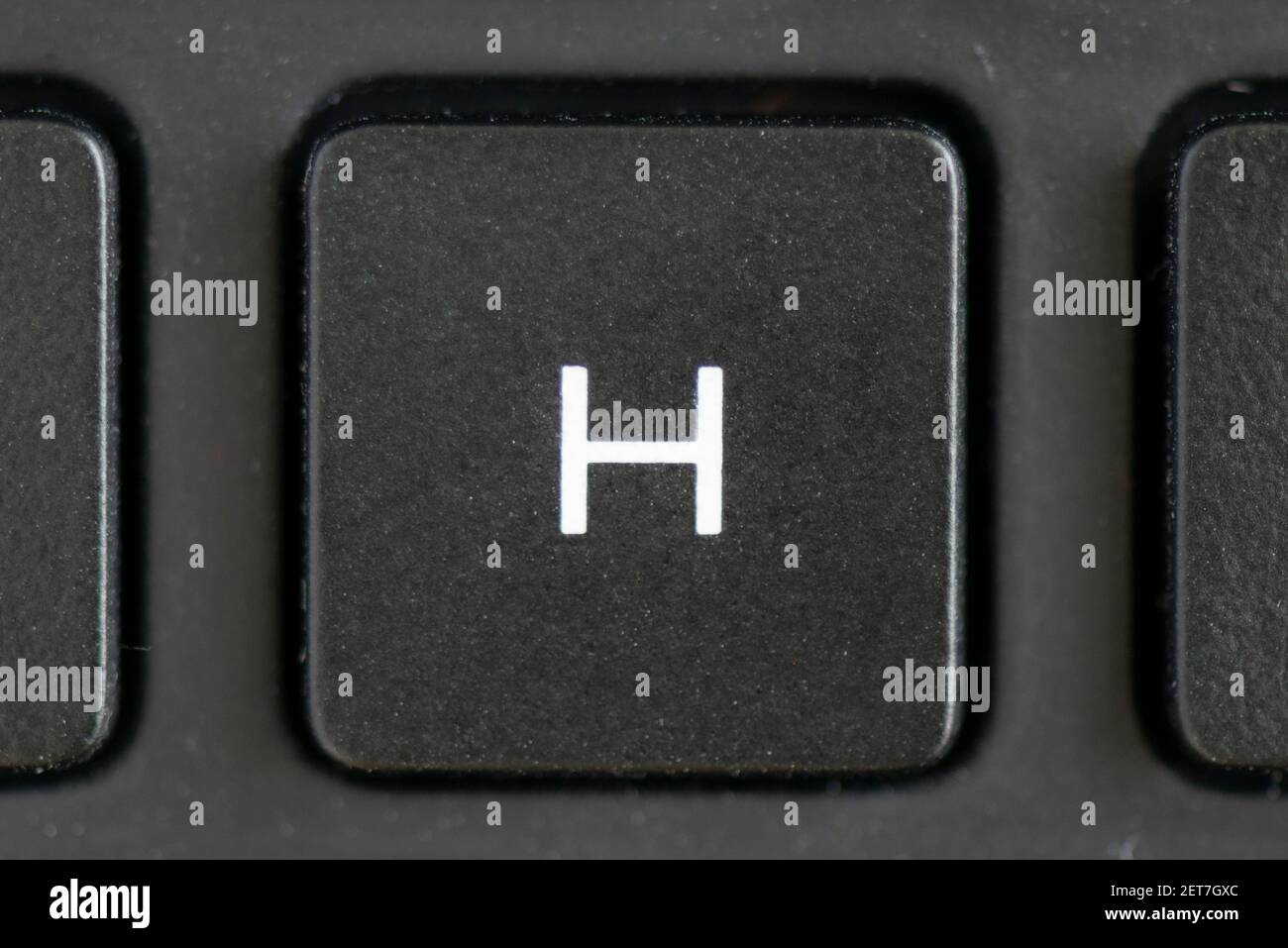 Letter H key on a laptop keyboard Stock Photo - Alamy