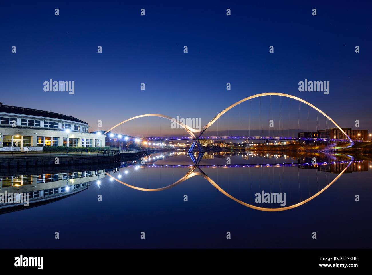 Infinity Bridge, Stockton on Tees UK Stock Photo