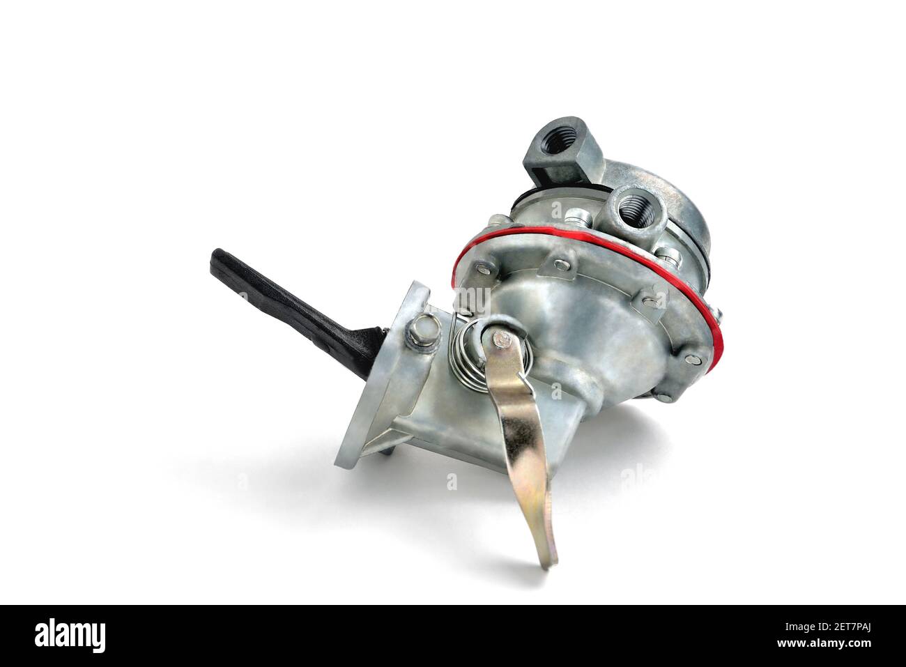 fuel pump, mechanical truck fuel pump, auto part, engine detail close