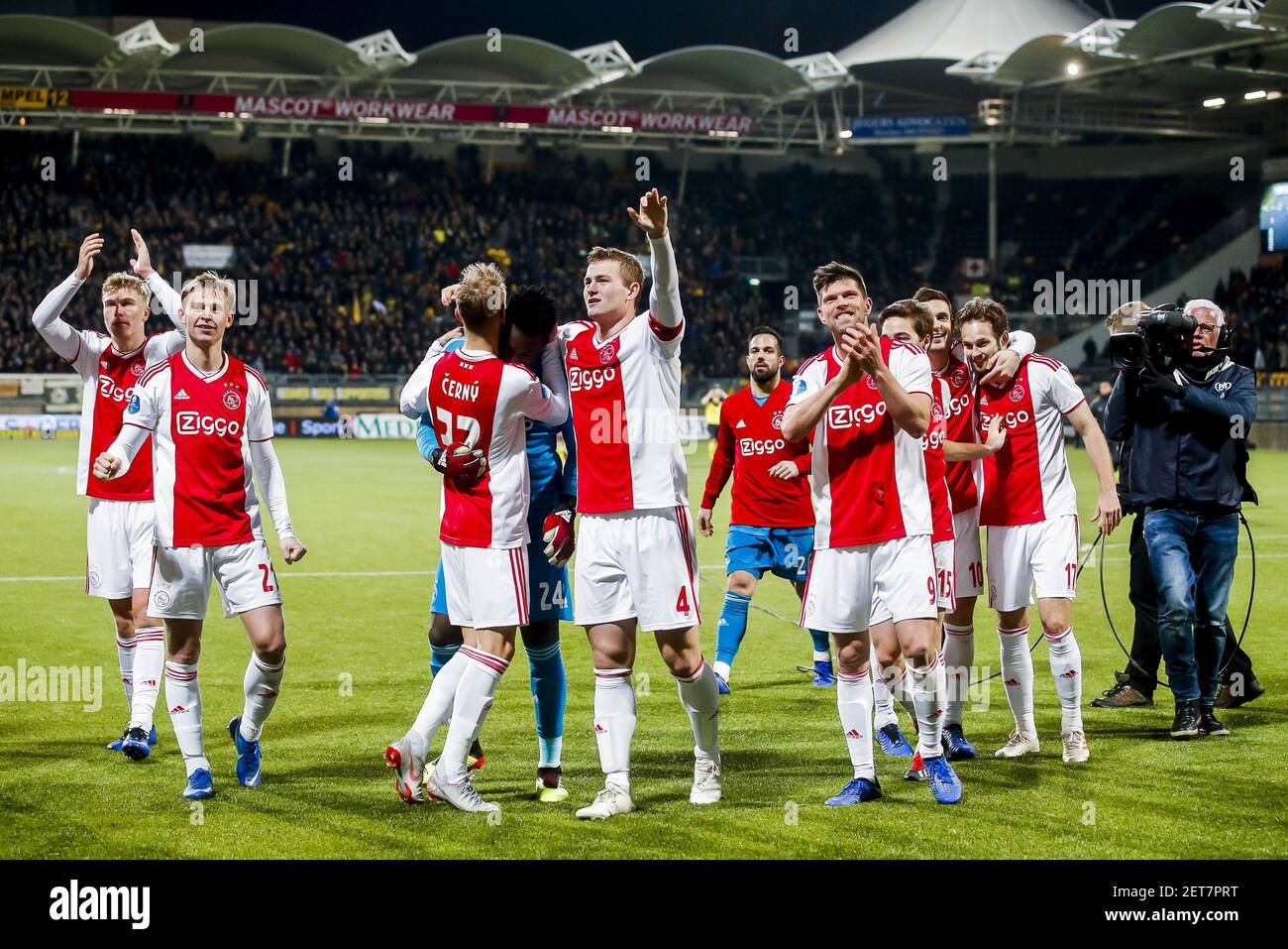 Roda JC - Ajax, football, KNVB Beker, National Cup game, 2018-2019, Parkstad Limburg Stadium, Ajax player Perr Schuurs Stock - Alamy