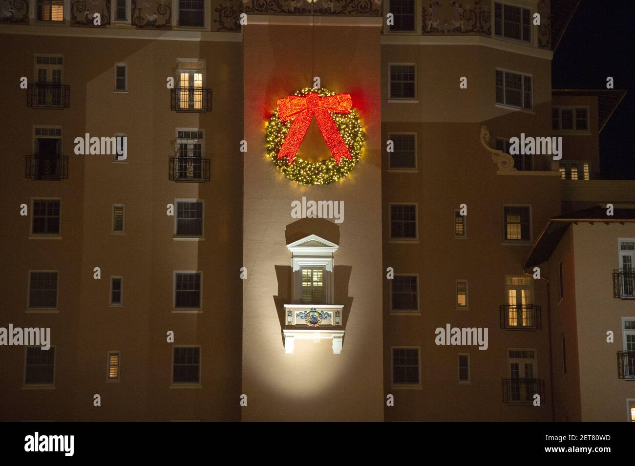 Holiday lights for the Christmas season, Broadmoor Hotel, Colorado