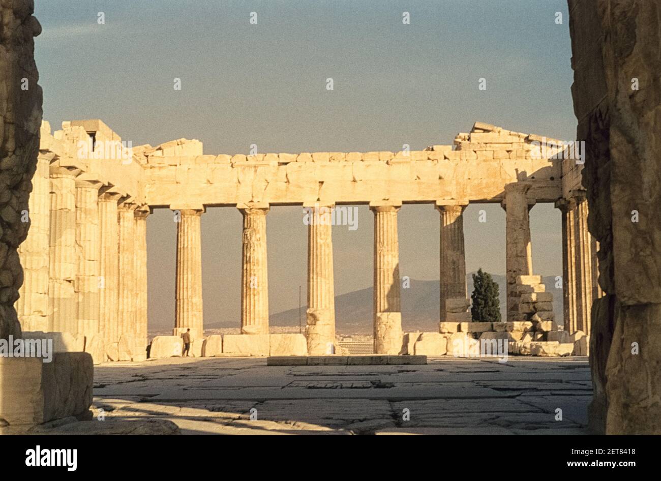 On the Acropolis of Athens, Athens, Greece, 1963 Stock Photo