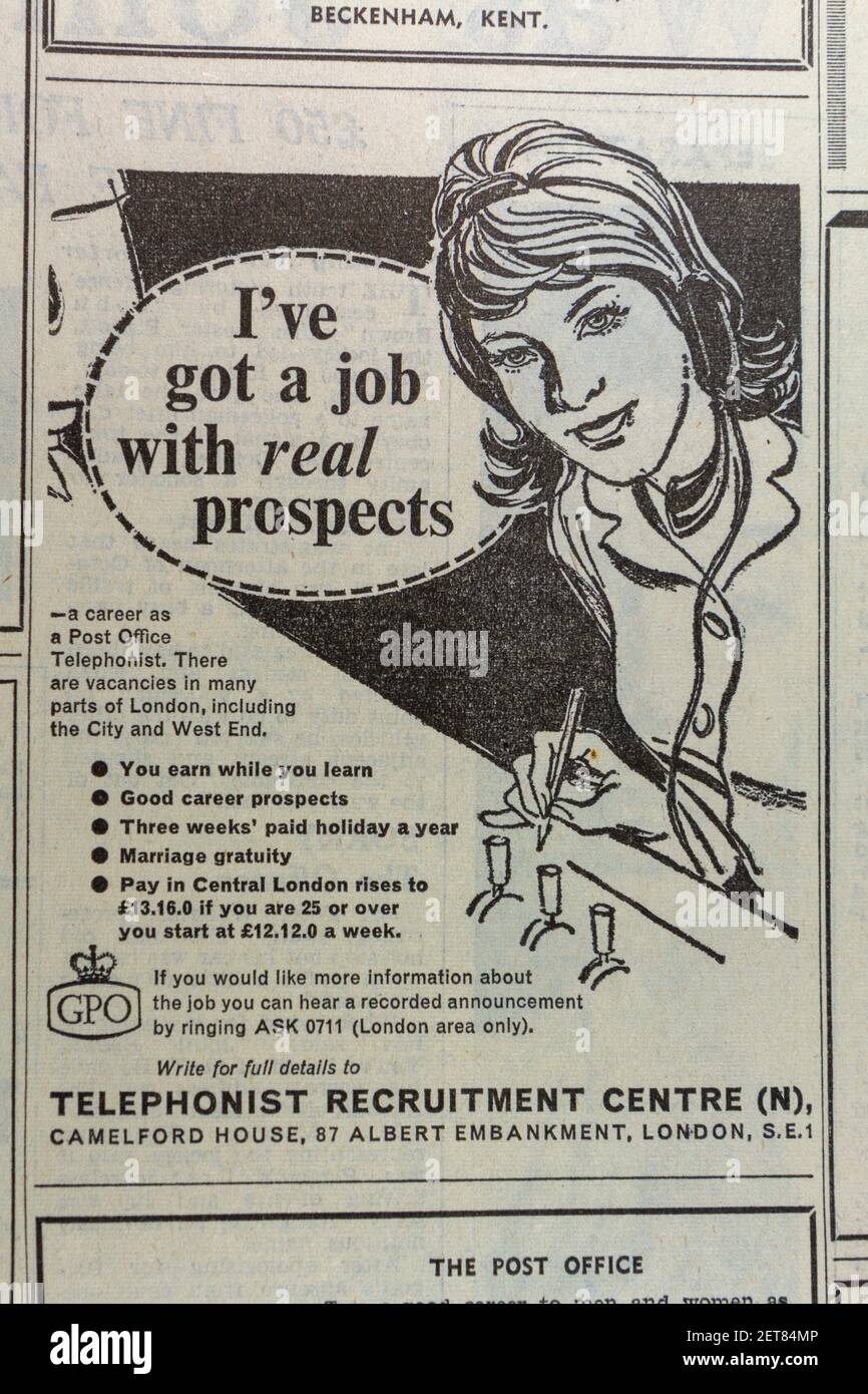 general job vacancies in newspaper Stock Photo - Alamy