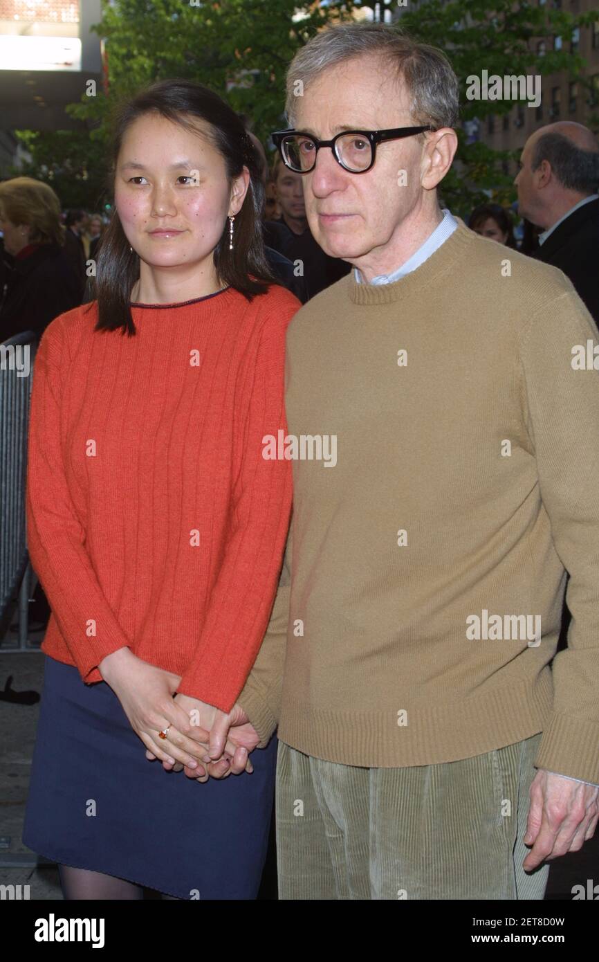 Woody Allen and Soon Yi Previn attend the premiere of Woody Allen's new