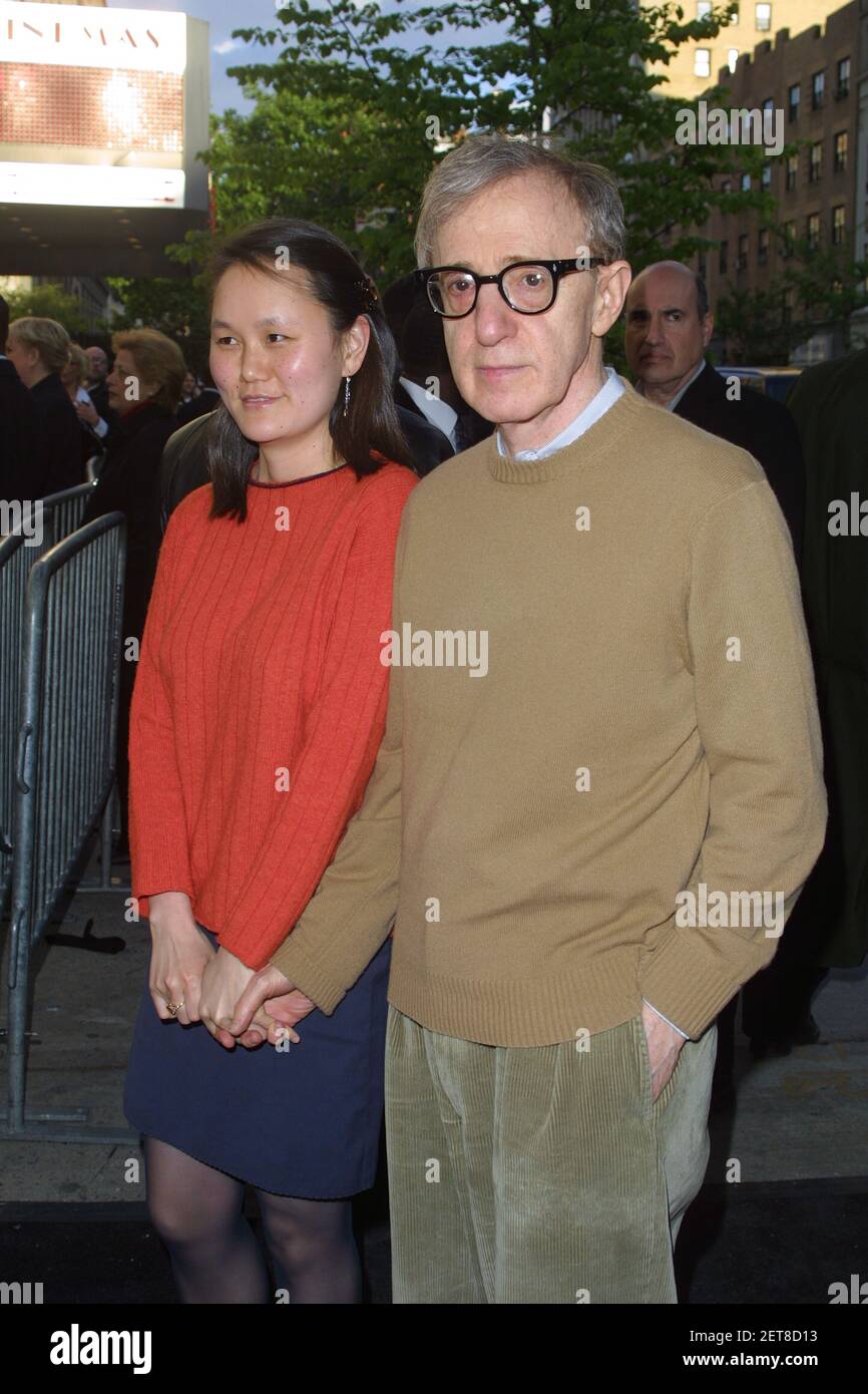 Woody Allen and Soon Yi Previn attend the premiere of Woody Allen's new movie 'Hollywood Ending