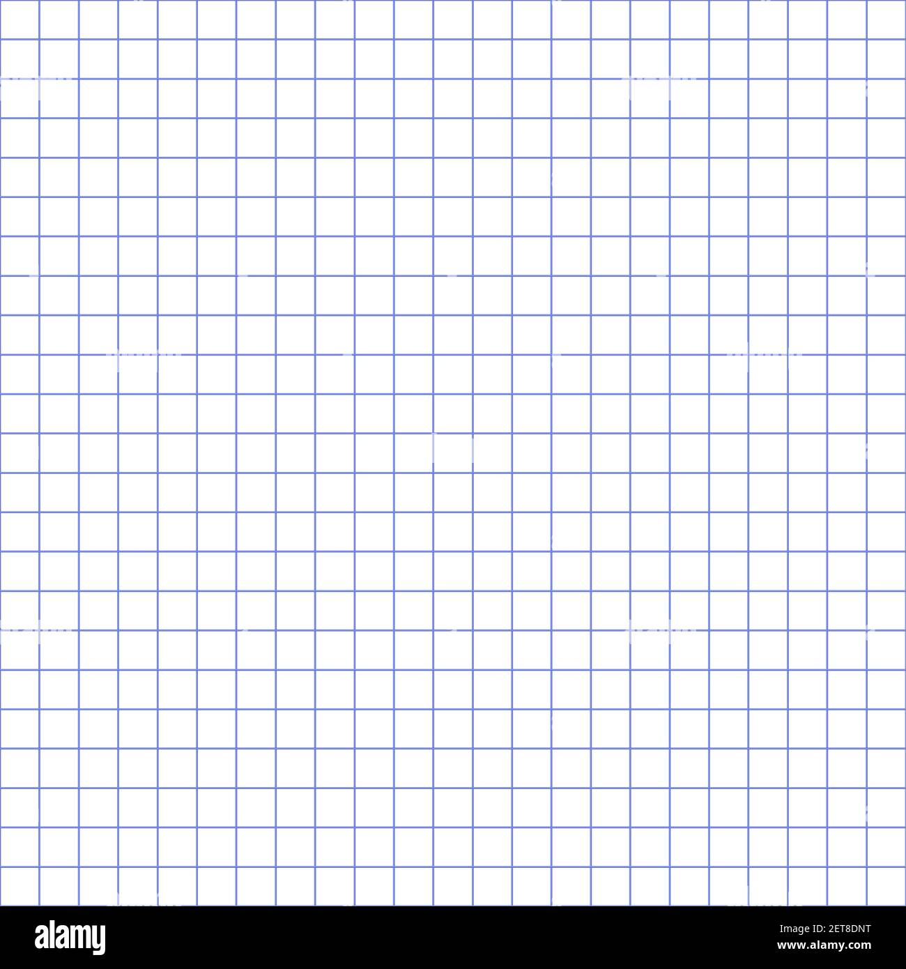 Grid paper. Abstract squared background with blue graph. Geometric pattern for school, wallpaper, textures, notebook. Lined blank isolated on Stock Vector
