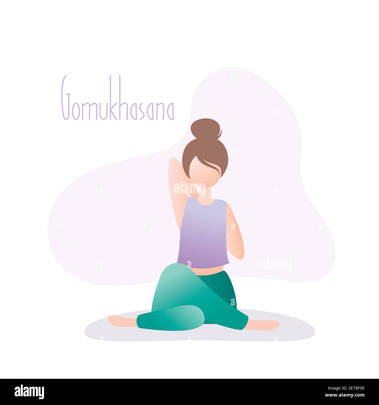 Gomukhasana or Cow Face Pose for strengthening Knees, Back & Neck - Yoga