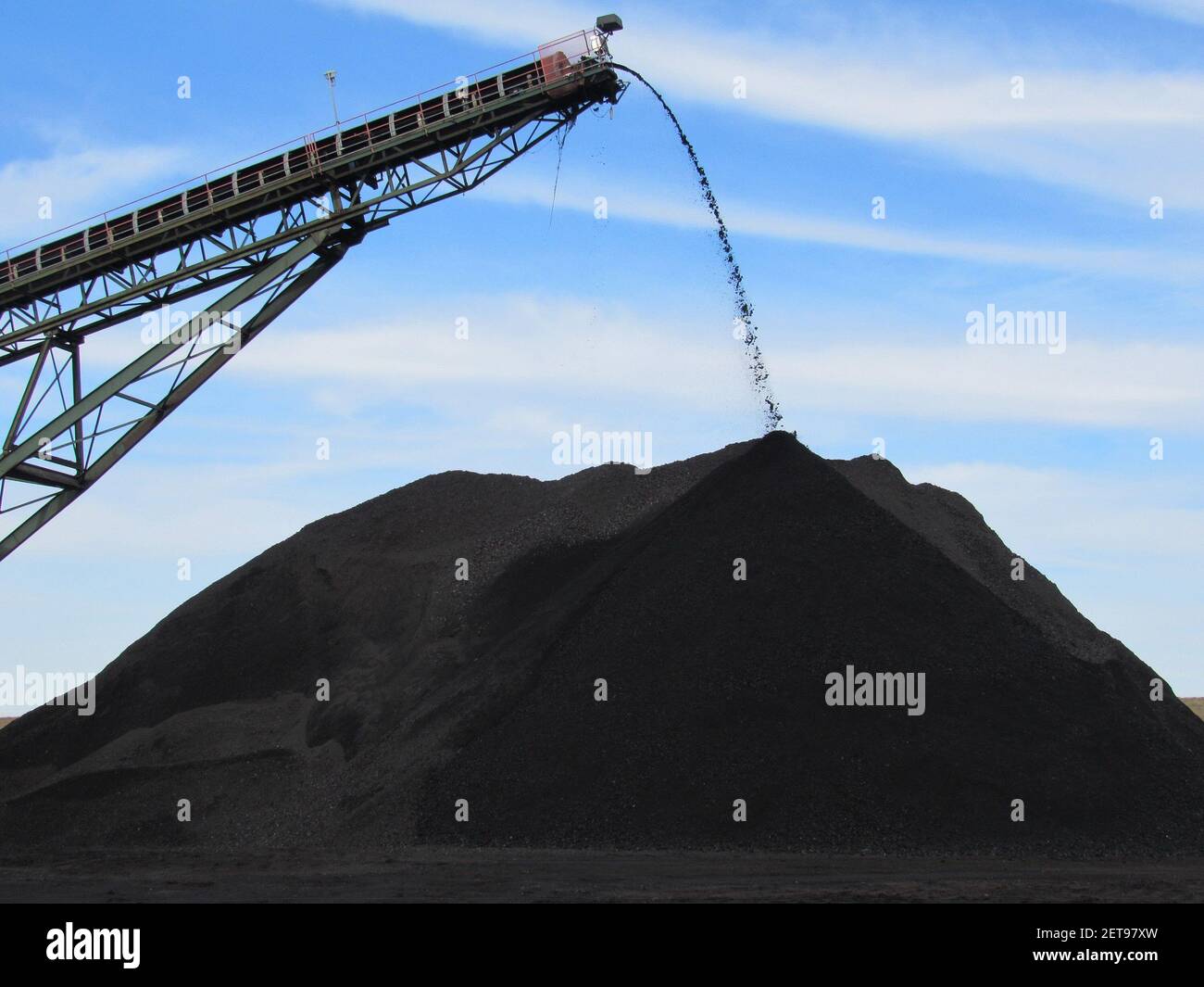 Coal produced at an underground mine in Muhlenberg County, Kentucky