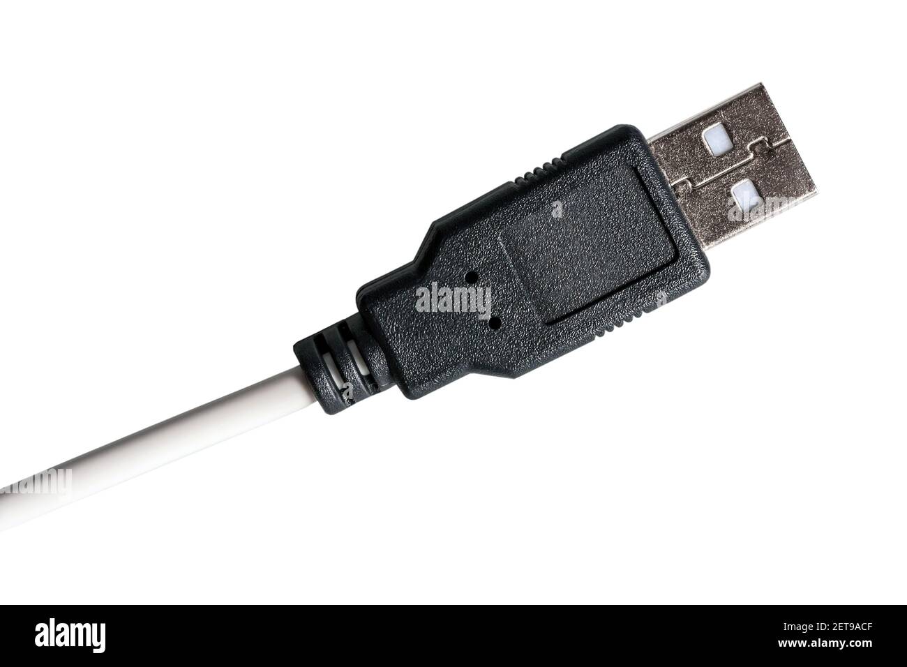 Socket USB plug connector cable electronic isolated. Tag name with copy