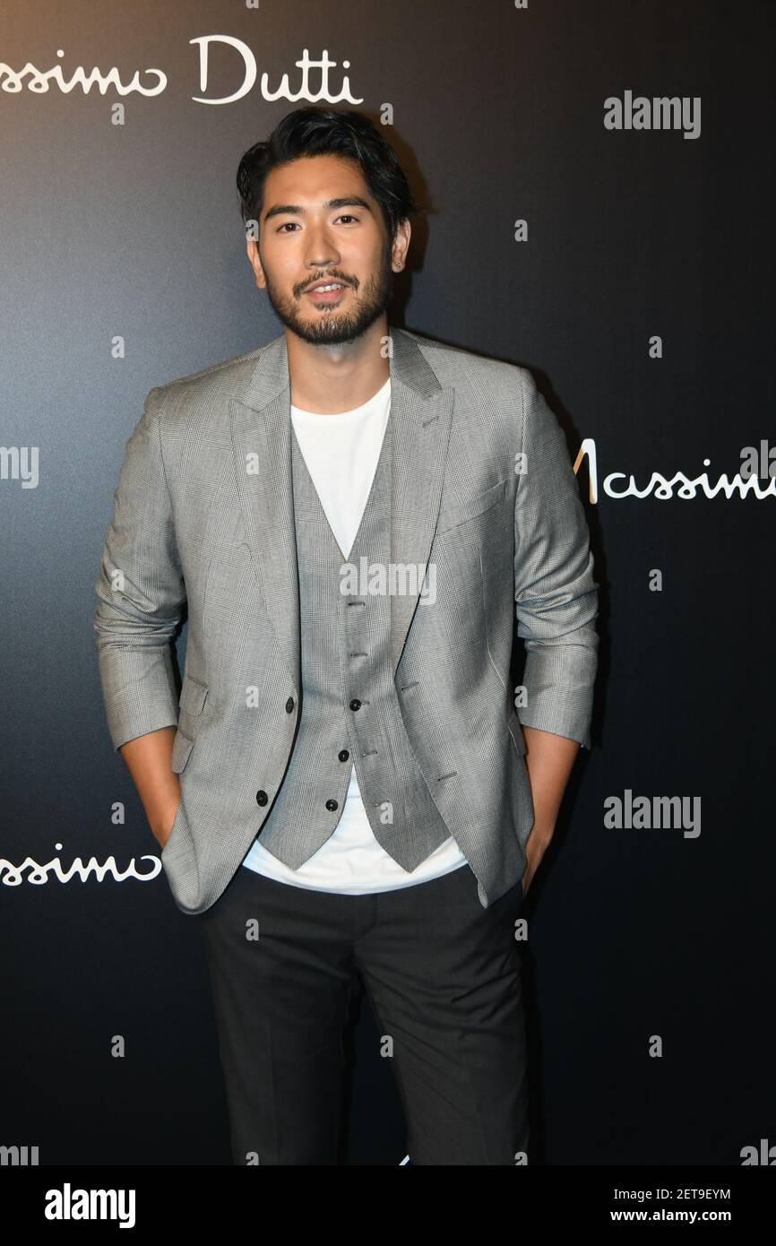 File--Godfrey Gao attends Massimo Dutti 2018 Autumn/Winter series in  Shanghai, 18 July 2018. Godfrey Gao, Taiwanese-Canadian model and actor,  and first Asian model to be signed on by luxury brand Louis Vuitton,